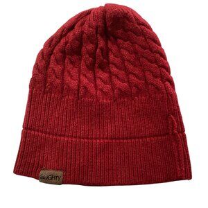 80eighty: Burgundy Knit Beanie, One Size